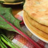 Осетинские пироги с сыром и свекольными листьями